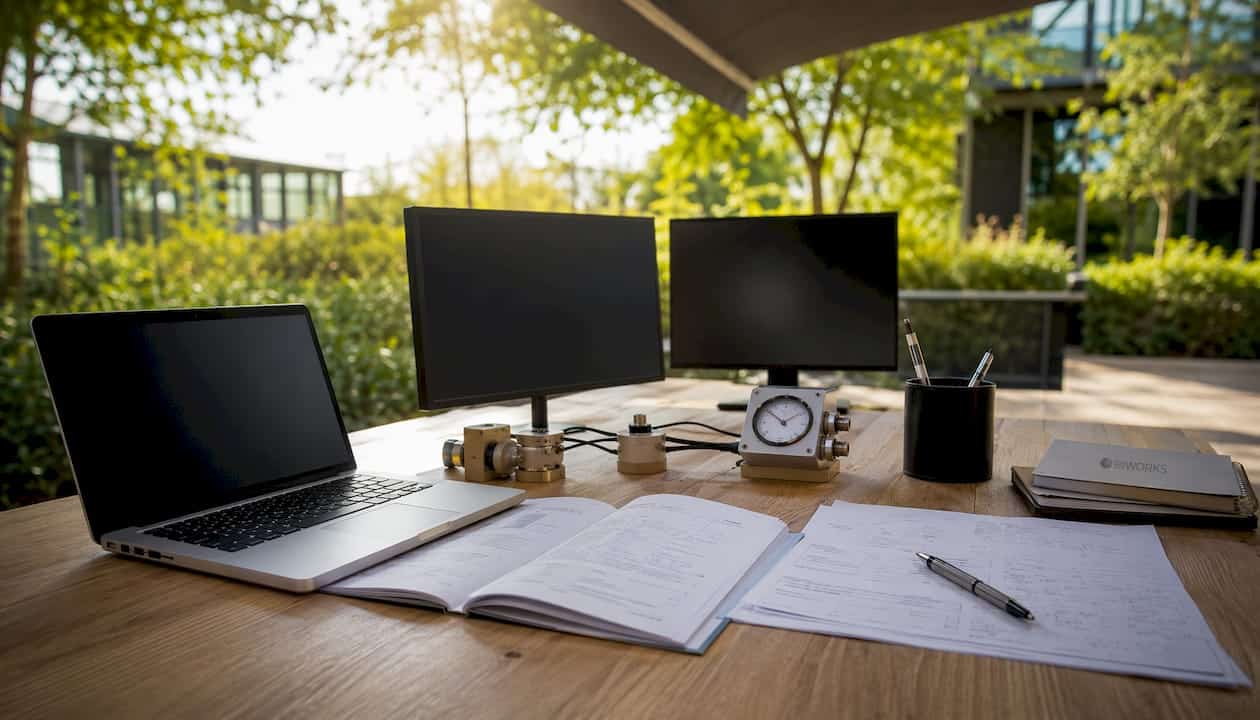 Espace de travail paisible doté d’outils informatiques performants