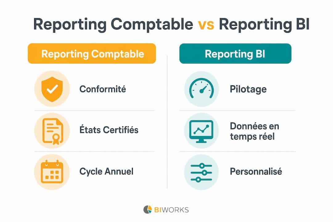 Infographie : quelles différences entre reporting comptable et business intelligence ?
