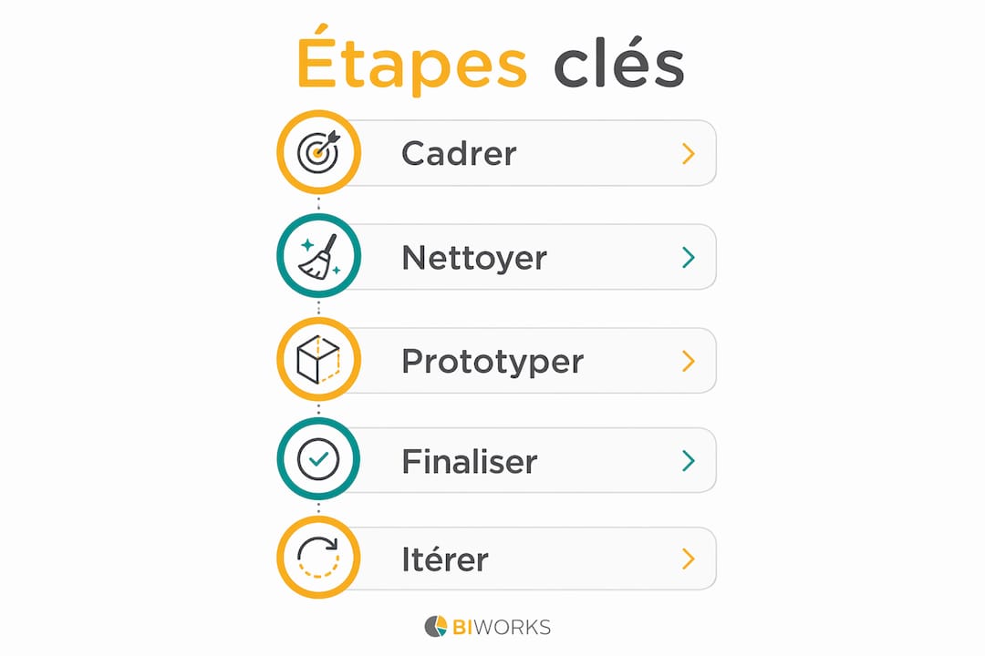 Infographie : les étapes incontournables pour une visualisation de données percutante